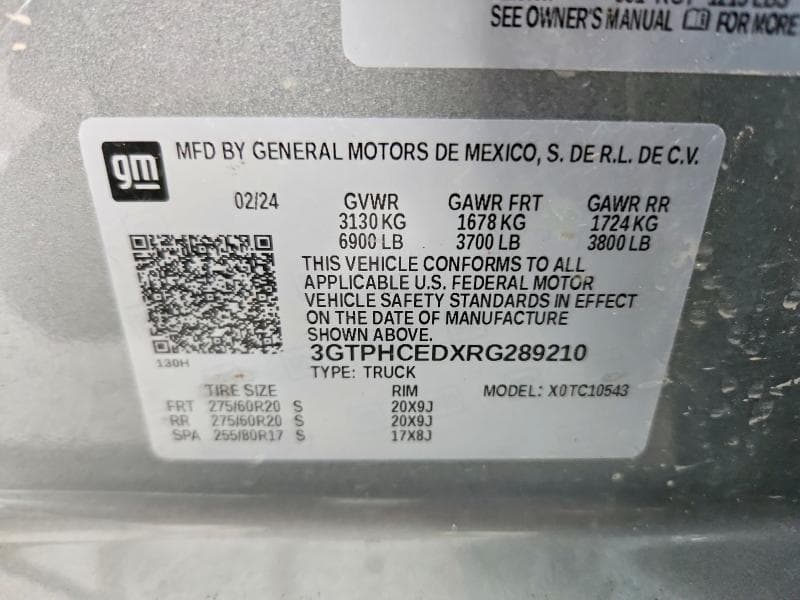2024 GMC SIERRA C1500 ELEVATION 12