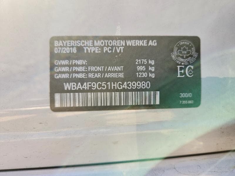 2017 BMW 430XI GRAN COUPE 12