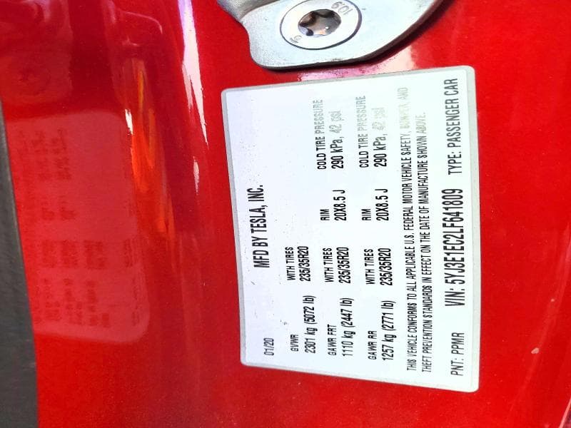 2020 TESLA MODEL 3 12