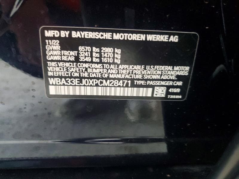 2023 BMW 760 XI 12