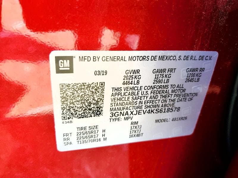 2019 CHEVROLET EQUINOX LT 13