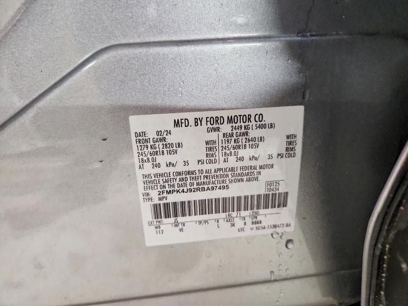 2024 FORD EDGE SEL 12