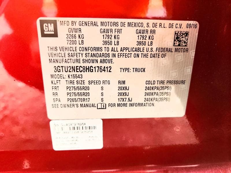 2017 GMC SIERRA K1500 SLT 12