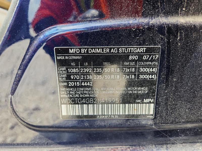 2018 MERCEDES-BENZ GLA 250 4MATIC 12