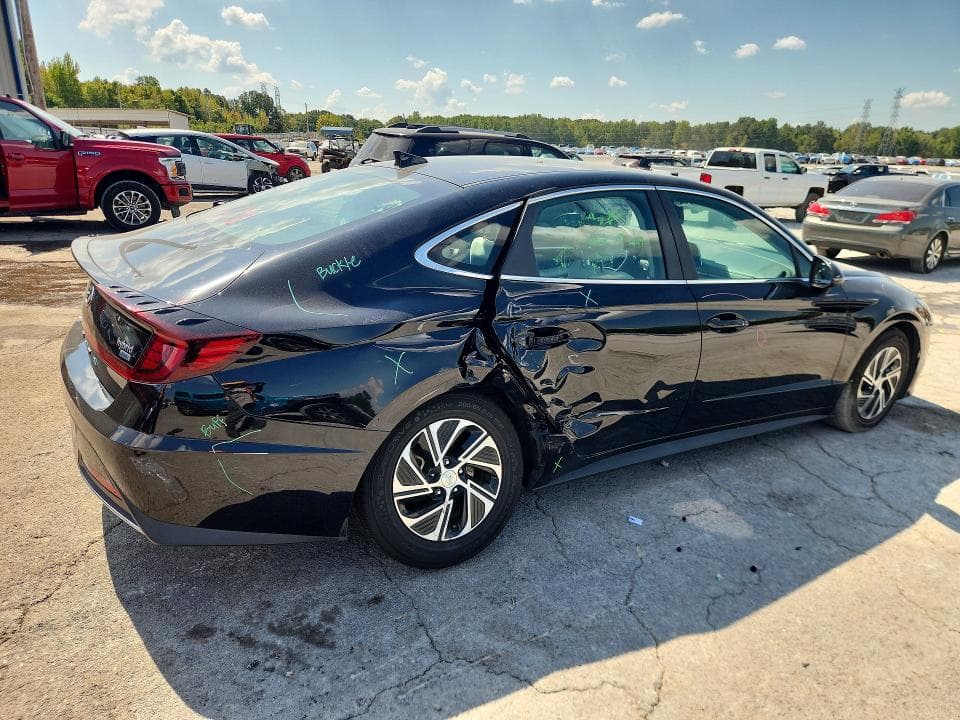 2022 HYUNDAI SONATA HYBRID BLUE 3