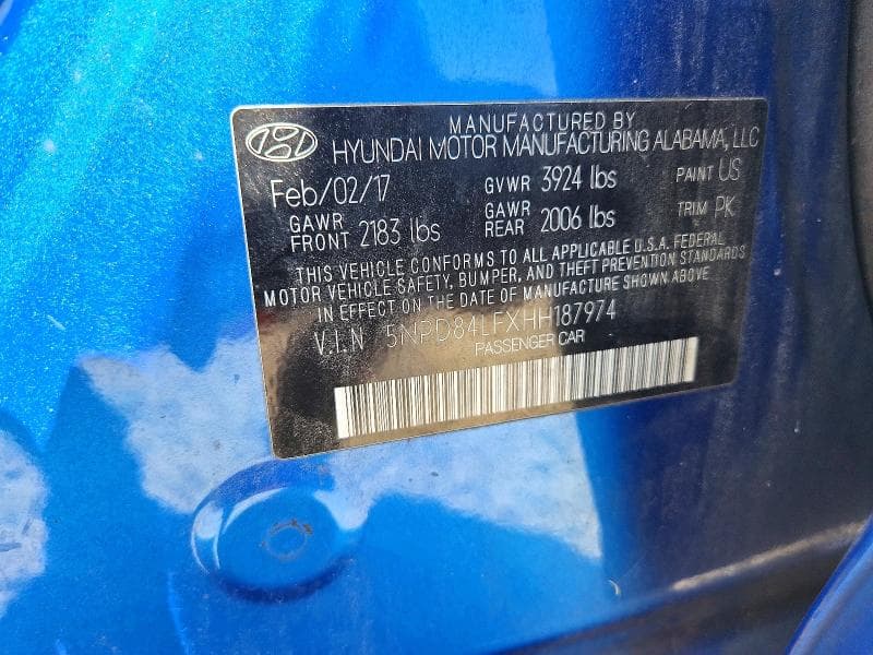 2017 HYUNDAI ELANTRA SE 12