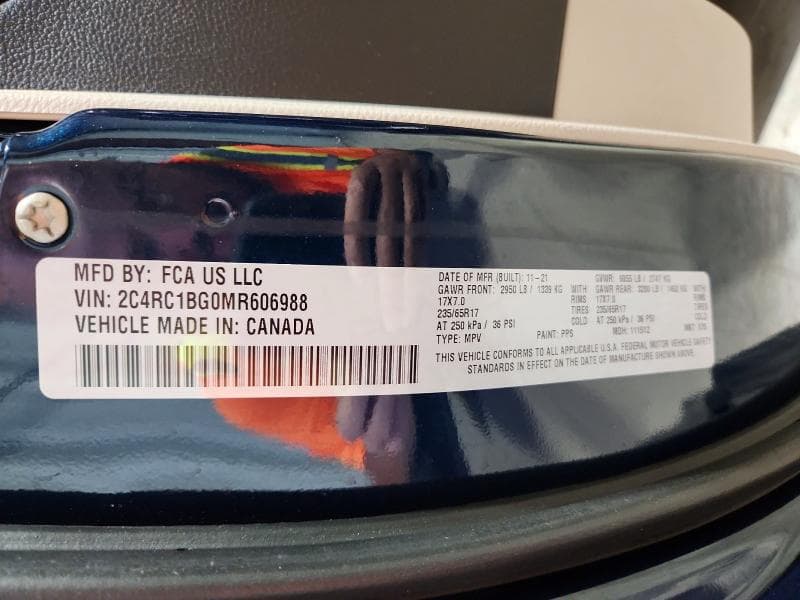2021 CHRYSLER PACIFICA TOURING L 13
