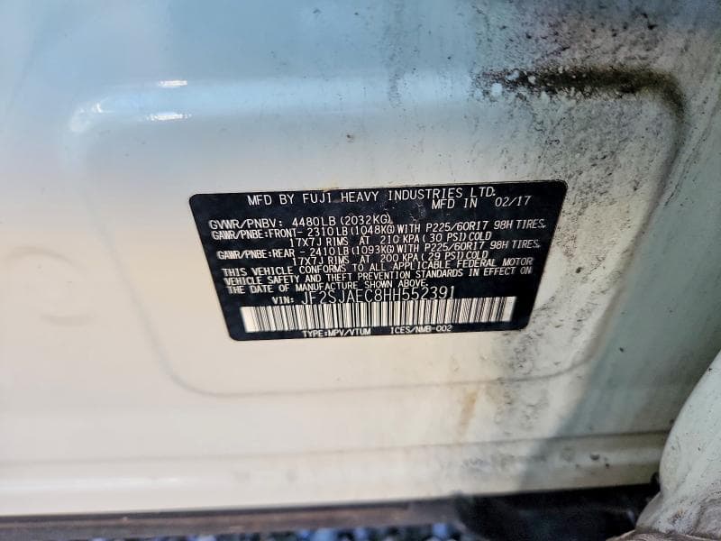 2017 SUBARU FORESTER 2.5I PREMIUM 13