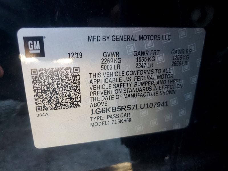2020 CADILLAC CT6 LUXURY 12