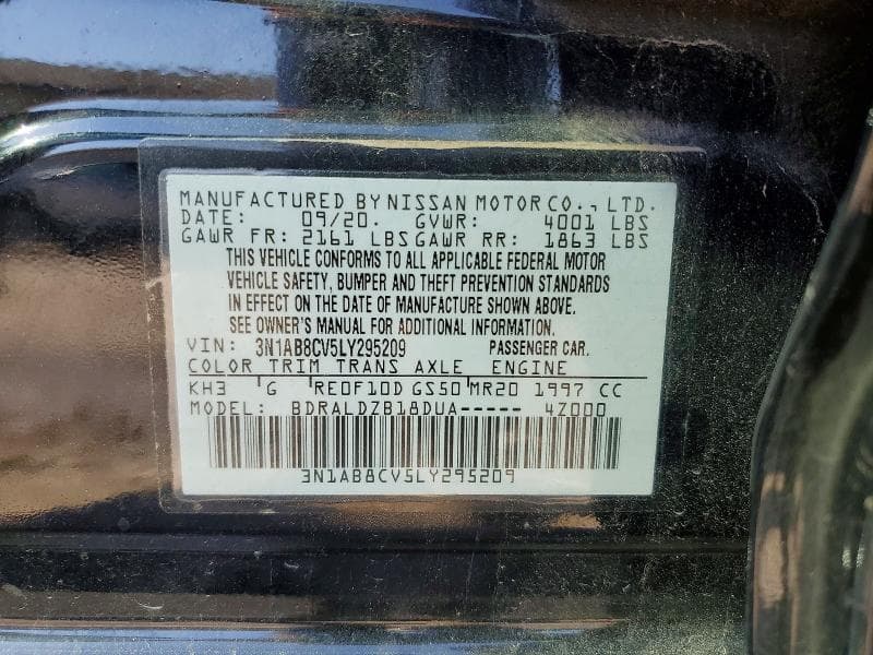 2020 NISSAN SENTRA SV 13