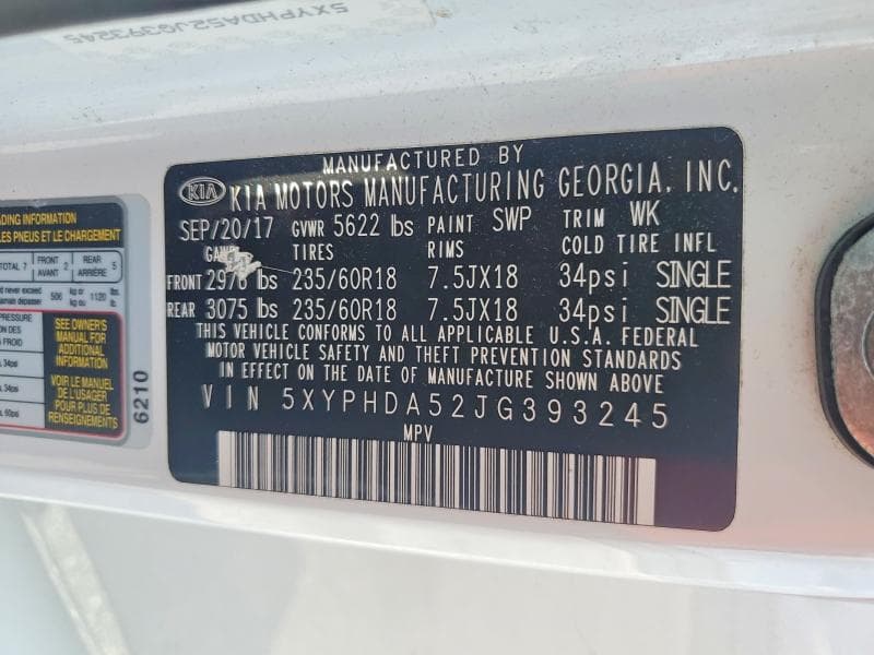 2018 KIA SORENTO EX 13