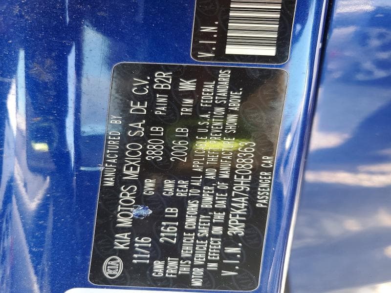 2017 KIA FORTE LX 13