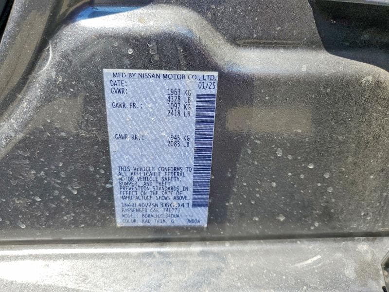 2025 NISSAN ALTIMA SV 12