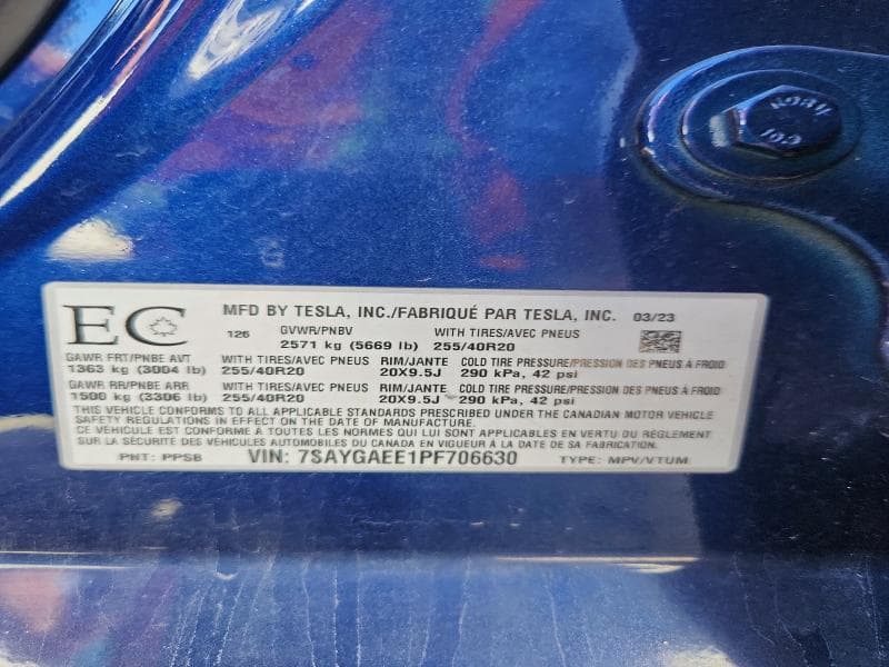 2023 TESLA MODEL Y 14
