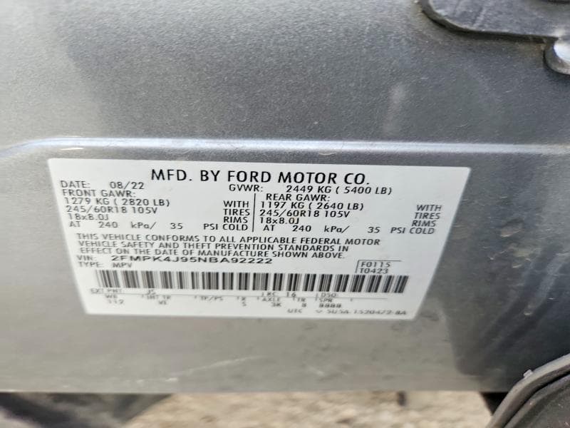 2022 FORD EDGE SEL 14