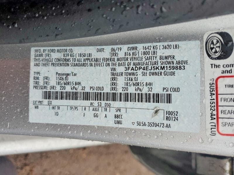 2019 FORD FIESTA SE 13