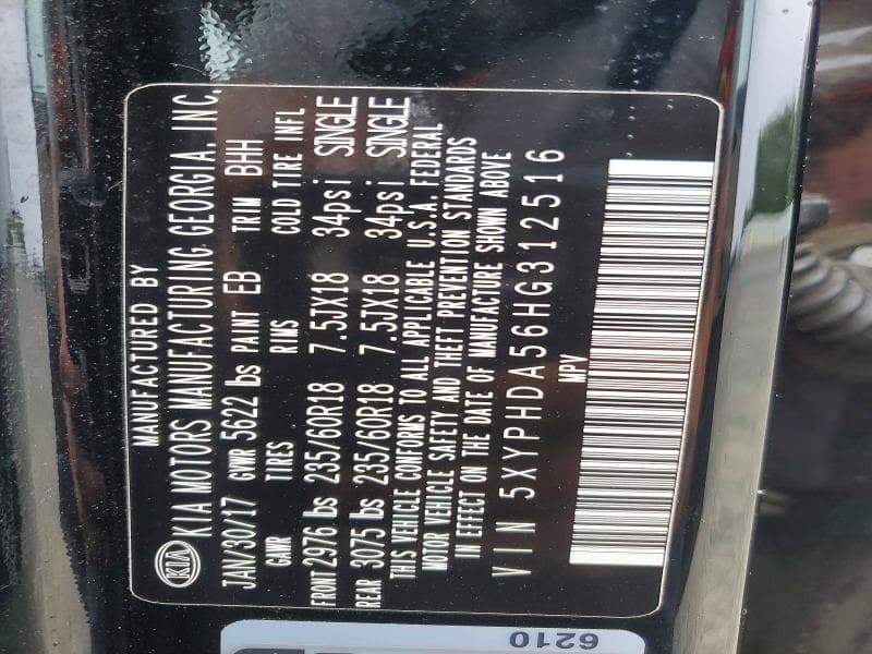 2017 KIA SORENTO EX 14