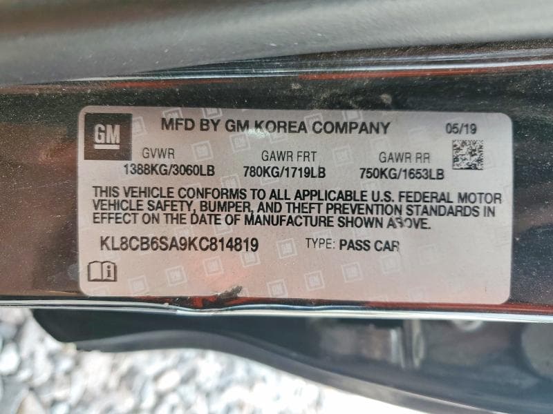 2019 CHEVROLET SPARK LS 12