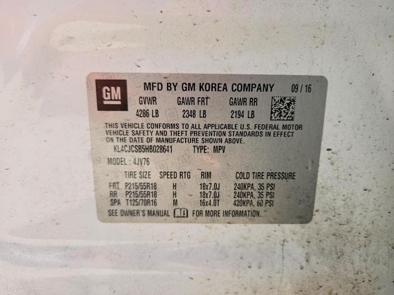 2017 BUICK ENCORE ESSENCE 13