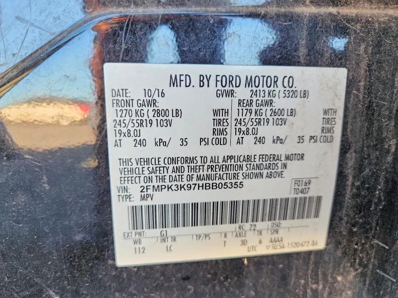 2017 FORD EDGE TITANIUM 14