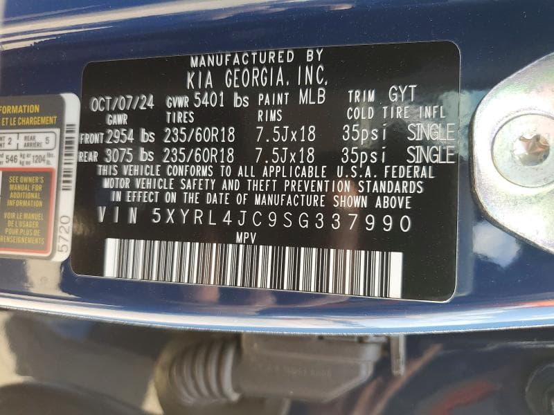 2025 KIA SORENTO S 13
