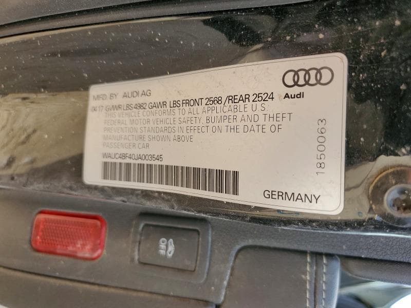 2018 AUDI S4 PRESTIGE 12