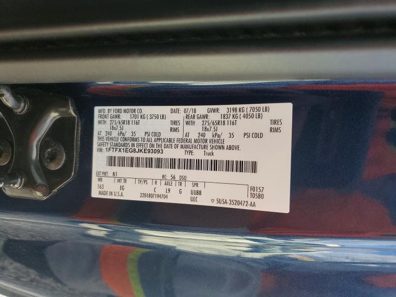 2018 FORD F150 SUPER CAB 13