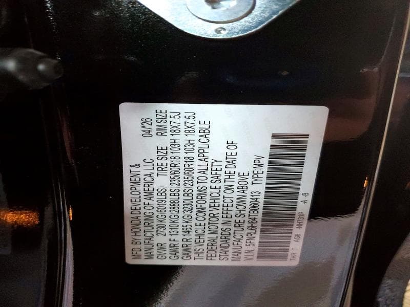 2026 HONDA ODYSSEY EXL 13