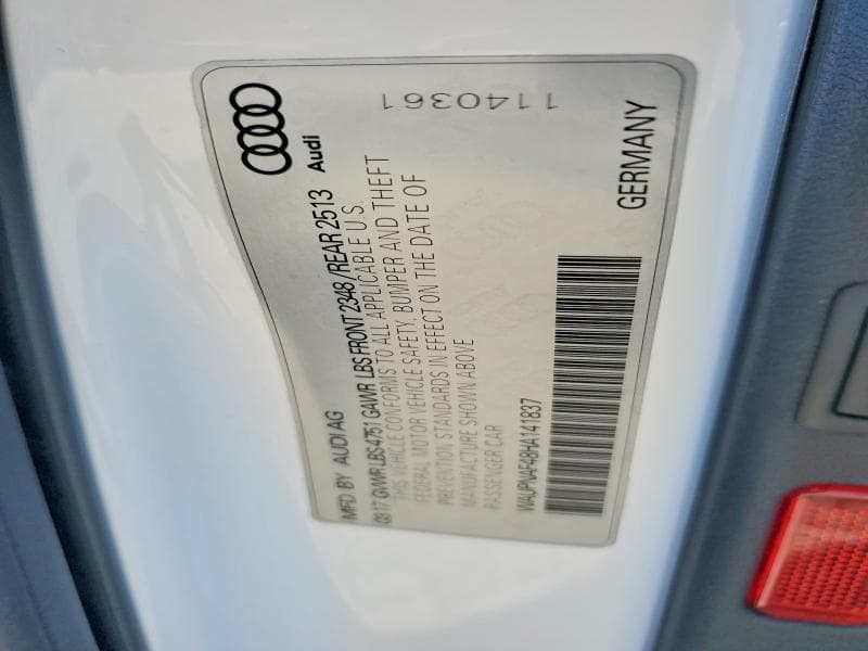 2017 AUDI A4 PREMIUM PLUS 12