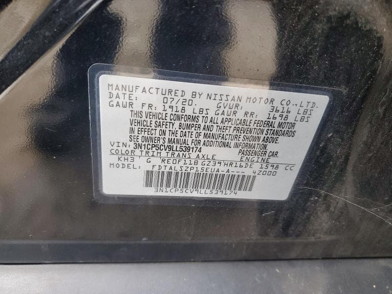 2020 NISSAN KICKS SV 12