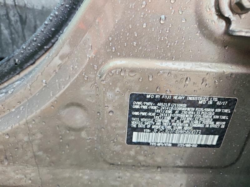 2017 SUBARU FORESTER 2.0XT TOURING 12