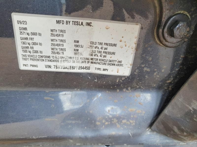 2023 TESLA MODEL Y 12