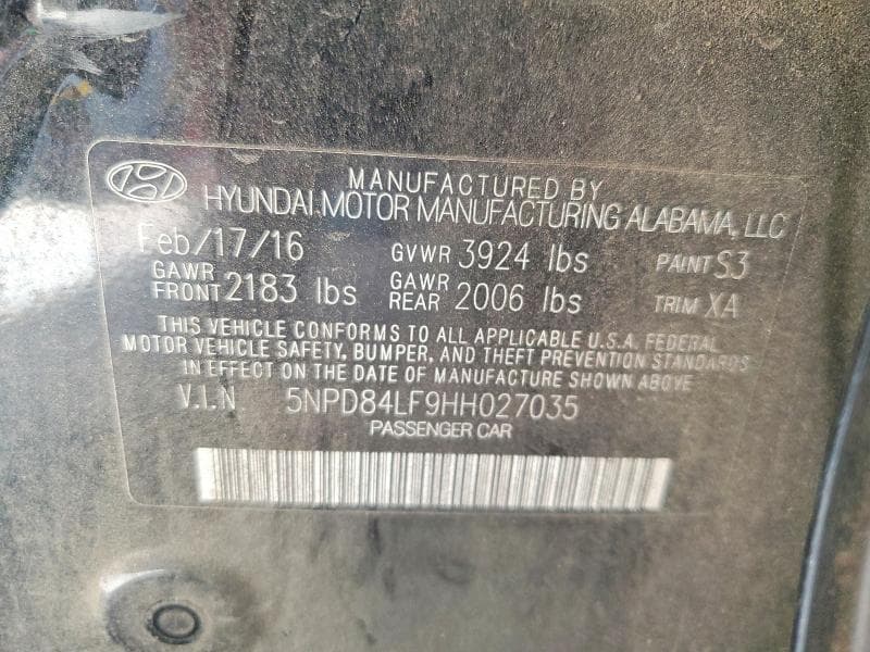 2017 HYUNDAI ELANTRA SE 12