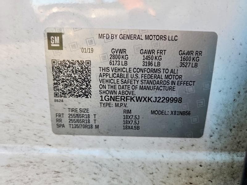 2019 CHEVROLET TRAVERSE LS 13