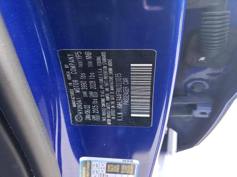 2022 HYUNDAI ELANTRA N LINE 12