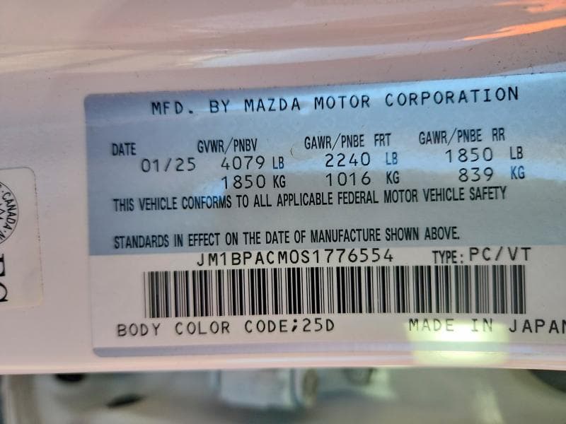 2025 MAZDA 3 PREFERRED 13