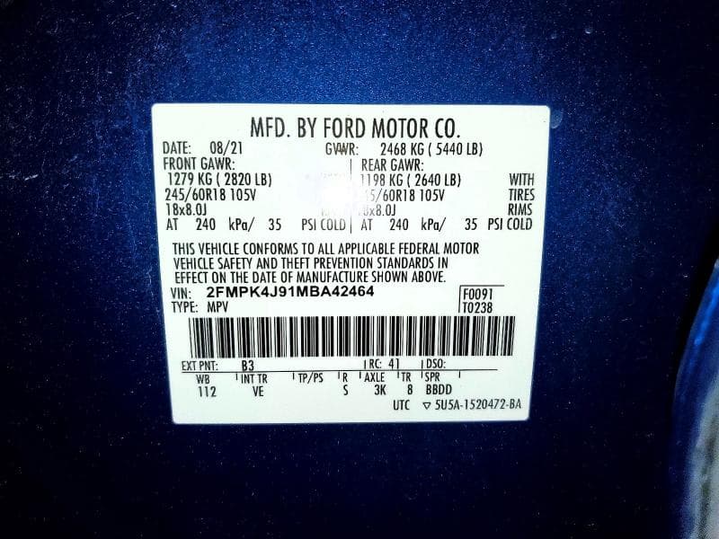 2021 FORD EDGE SEL 13