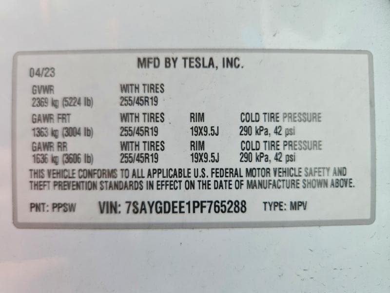 2023 TESLA MODEL Y 12