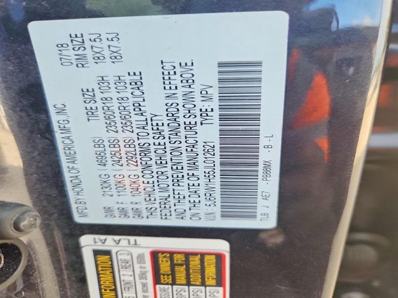 2018 HONDA CR-V EX 13