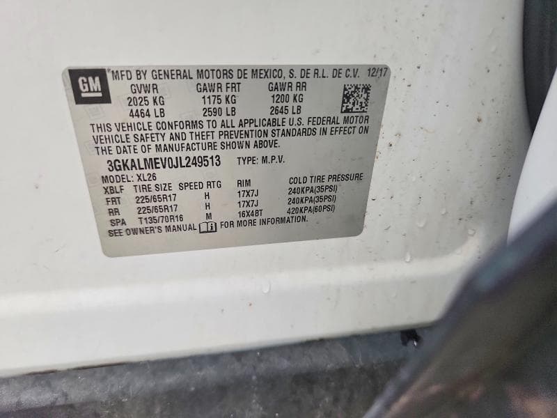 2018 GMC TERRAIN SLE 13