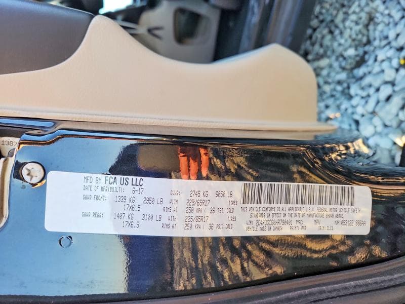 2017 DODGE GRAND CARAVAN SXT 13