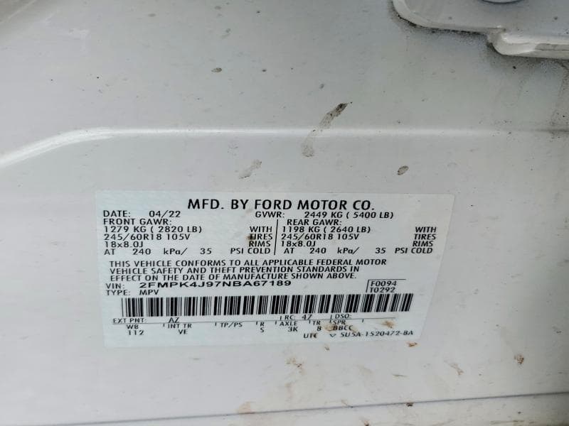 2022 FORD EDGE SEL 14