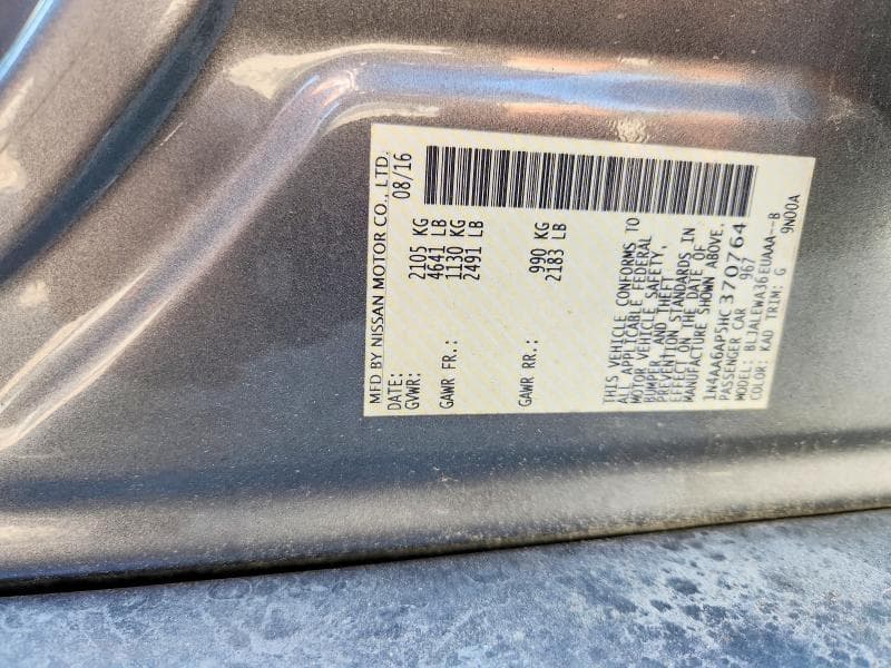 2017 NISSAN MAXIMA 3.5 SL 12