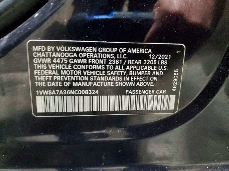 2022 VOLKSWAGEN PASSAT SE 12