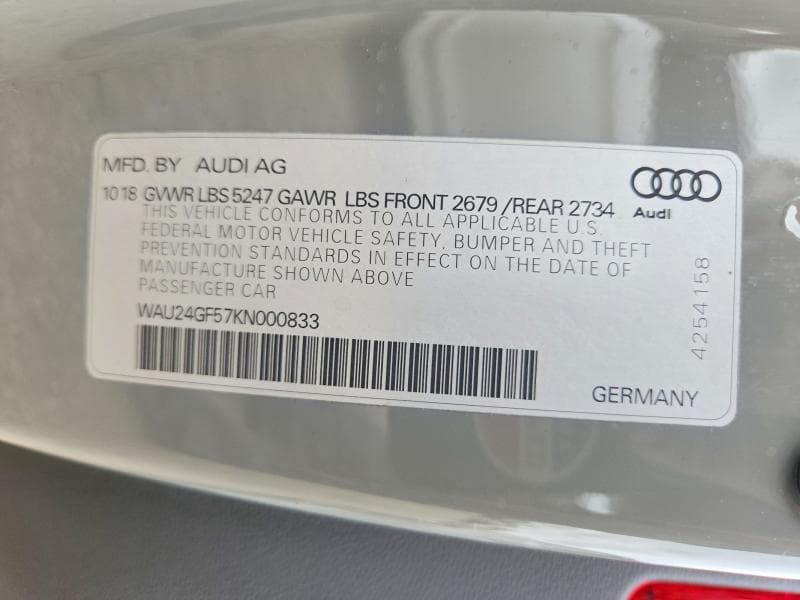 2019 AUDI S5 PRESTIGE 12