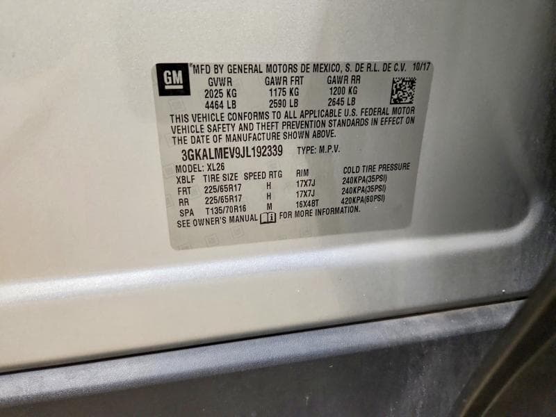 2018 GMC TERRAIN SLE 12