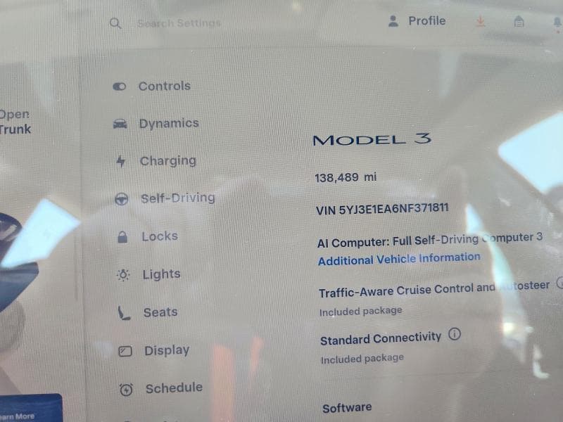 2022 TESLA MODEL 3 9