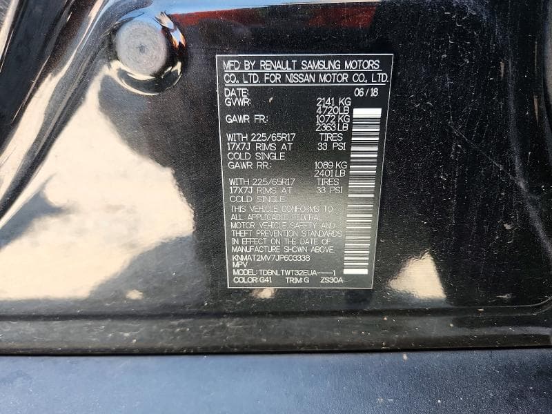 2018 NISSAN ROGUE SV 13