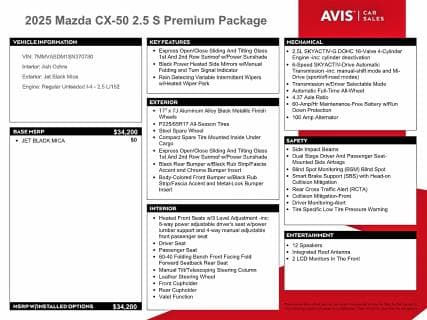 2025 MAZDA CX-50 PREMIUM 13