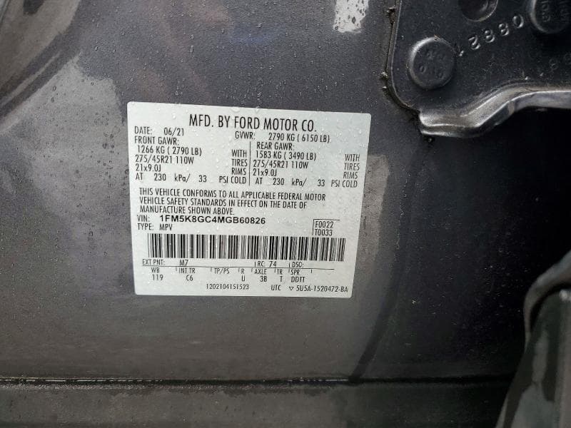 2021 FORD EXPLORER ST 13